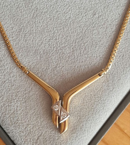 Echtes brillant collier 585 - echtes,