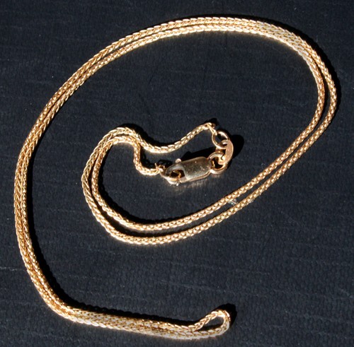 Damenkette gelbgold 585 - damenkette,