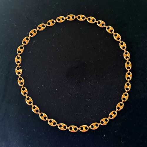 Bohnenkette 585 gold - bohnenkette, 19gr