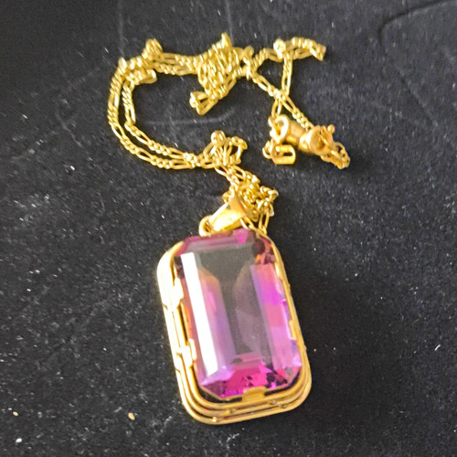 Ametrin anhänger 585 gold - anhänger,