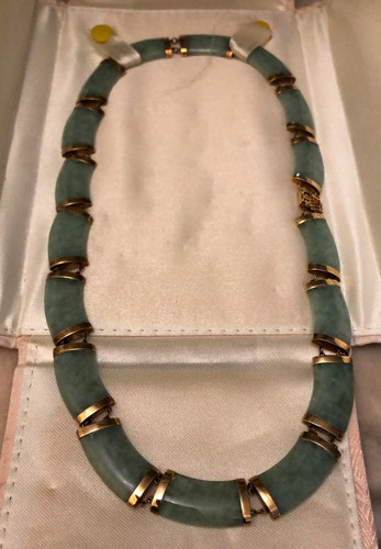 Dynasty jade halskette 585 - jade,