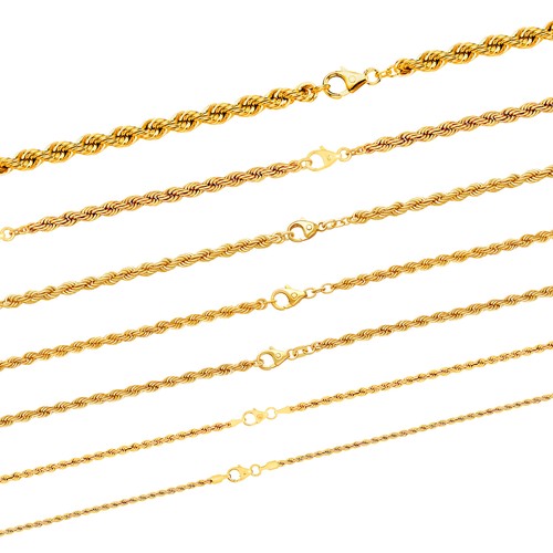 Edle goldkette kordelkette - edle,